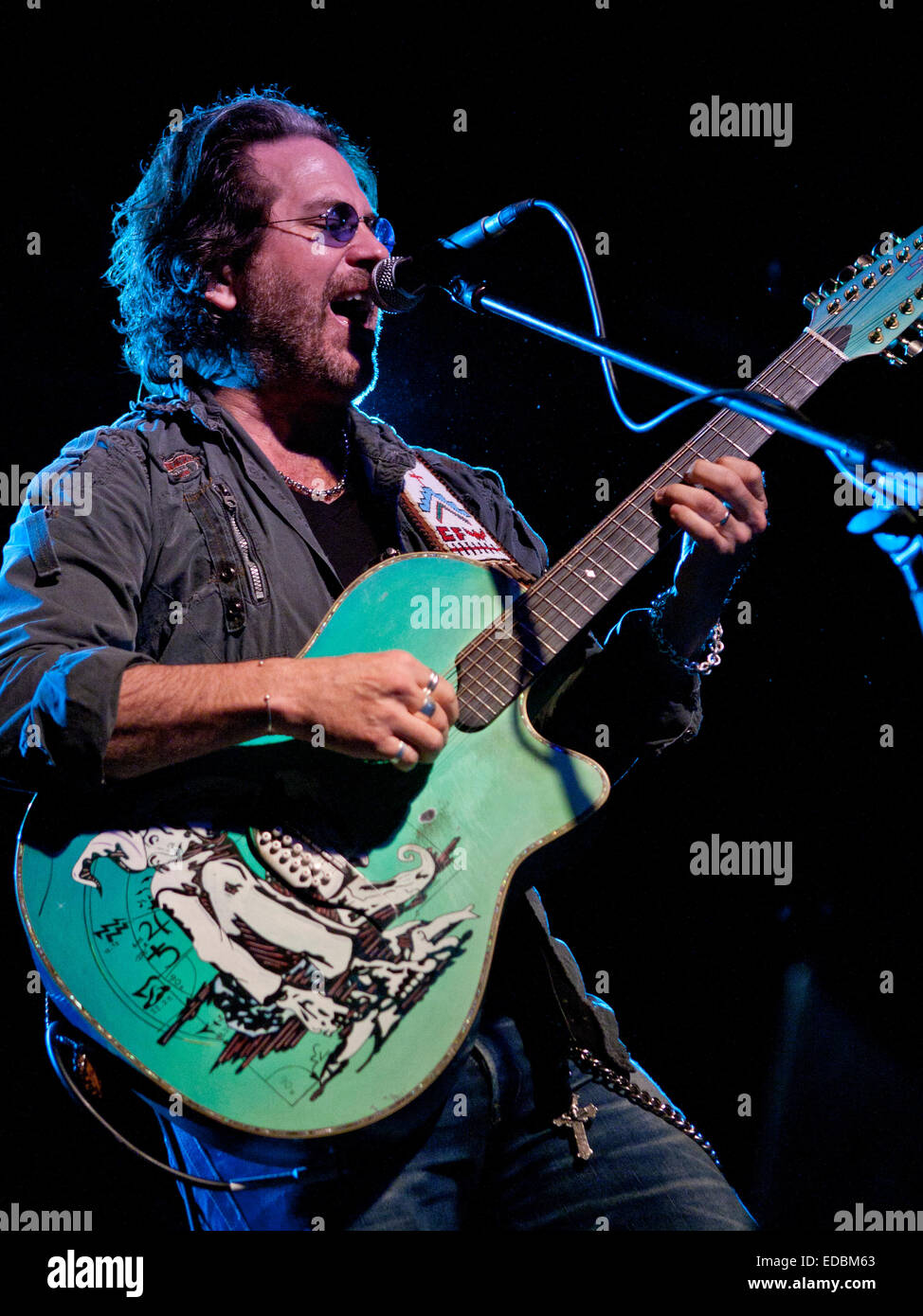 Kip Winger acoustic concert at Club202, Budapest, Hungary Sept 26, 2012 Stock Photo