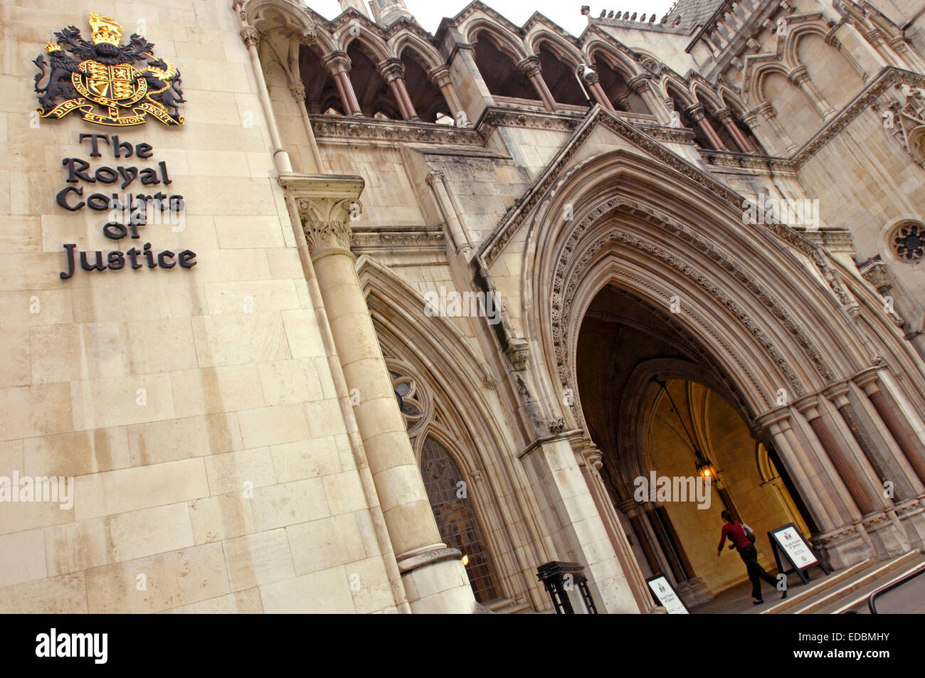The Royal Courts Of Justice, East Strand, Holborn Stock Photo