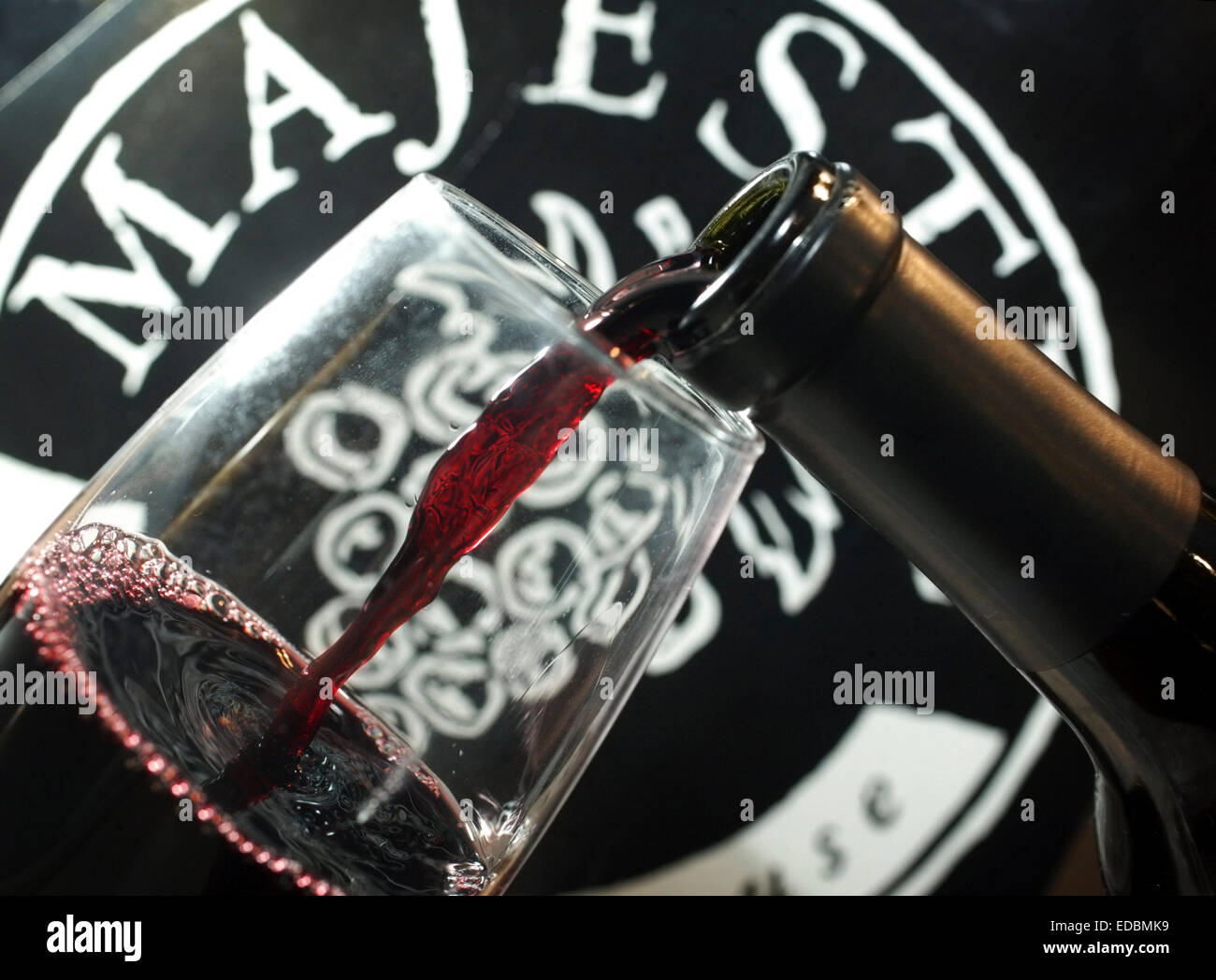 Wine tasting at a majestic wine warehouse hires stock photography and