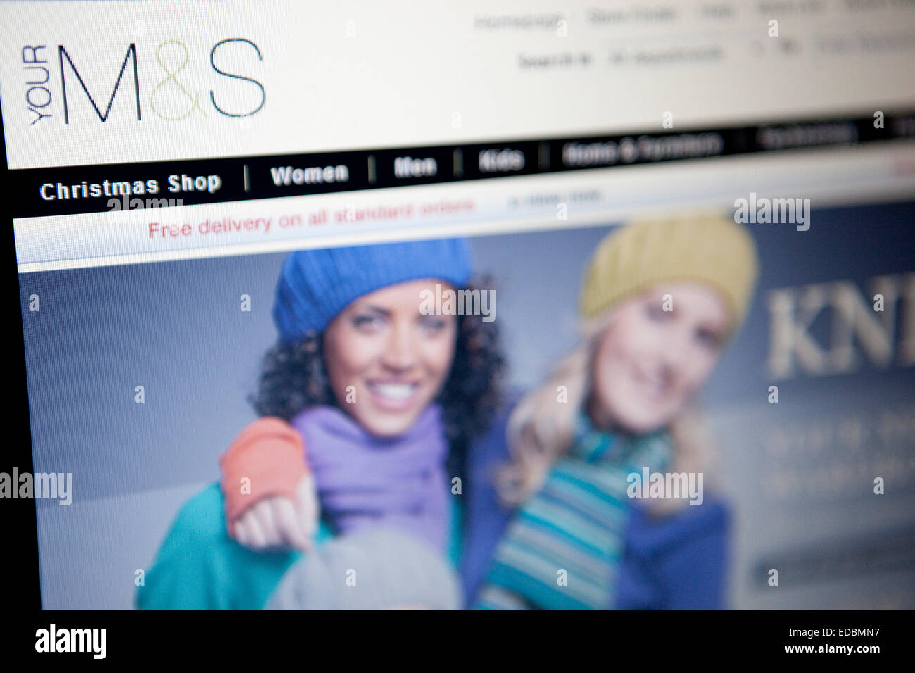 The Marks & Spencer website Stock Photo Alamy