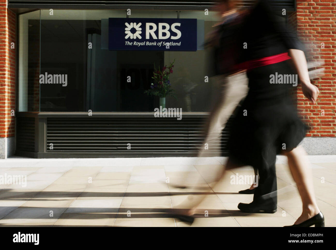 A branch of the Royal Bank of Scotland in London. Stock Photo