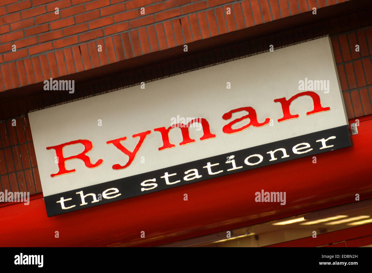 Exterior of a Ryman store. Stock Photo