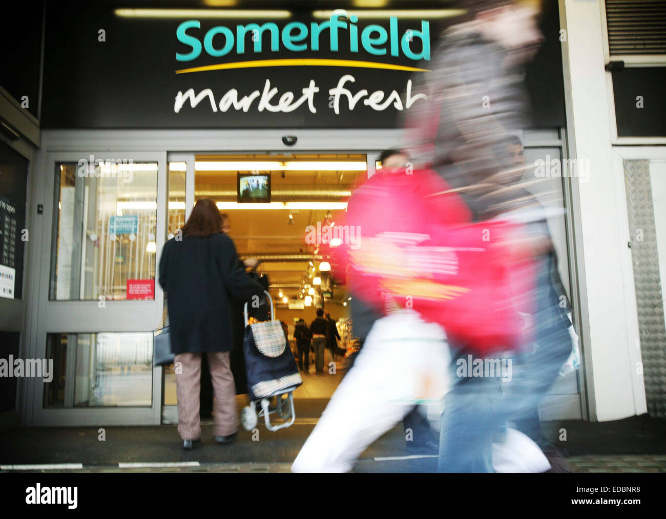 Exterior of a Somerfield store. Stock Photo