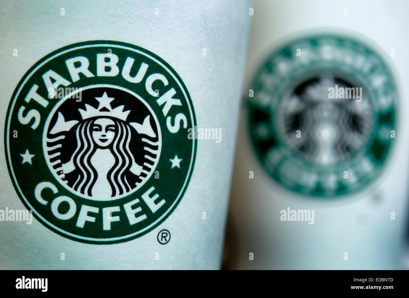 Starbucks Coffee cups Stock Photo Alamy