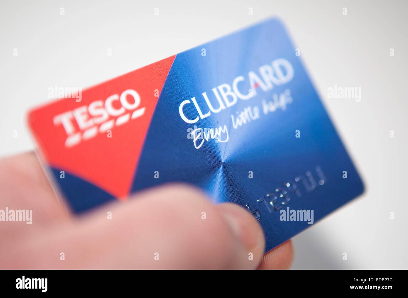 Illustrative image of a Tesco Clubcard Stock Photo