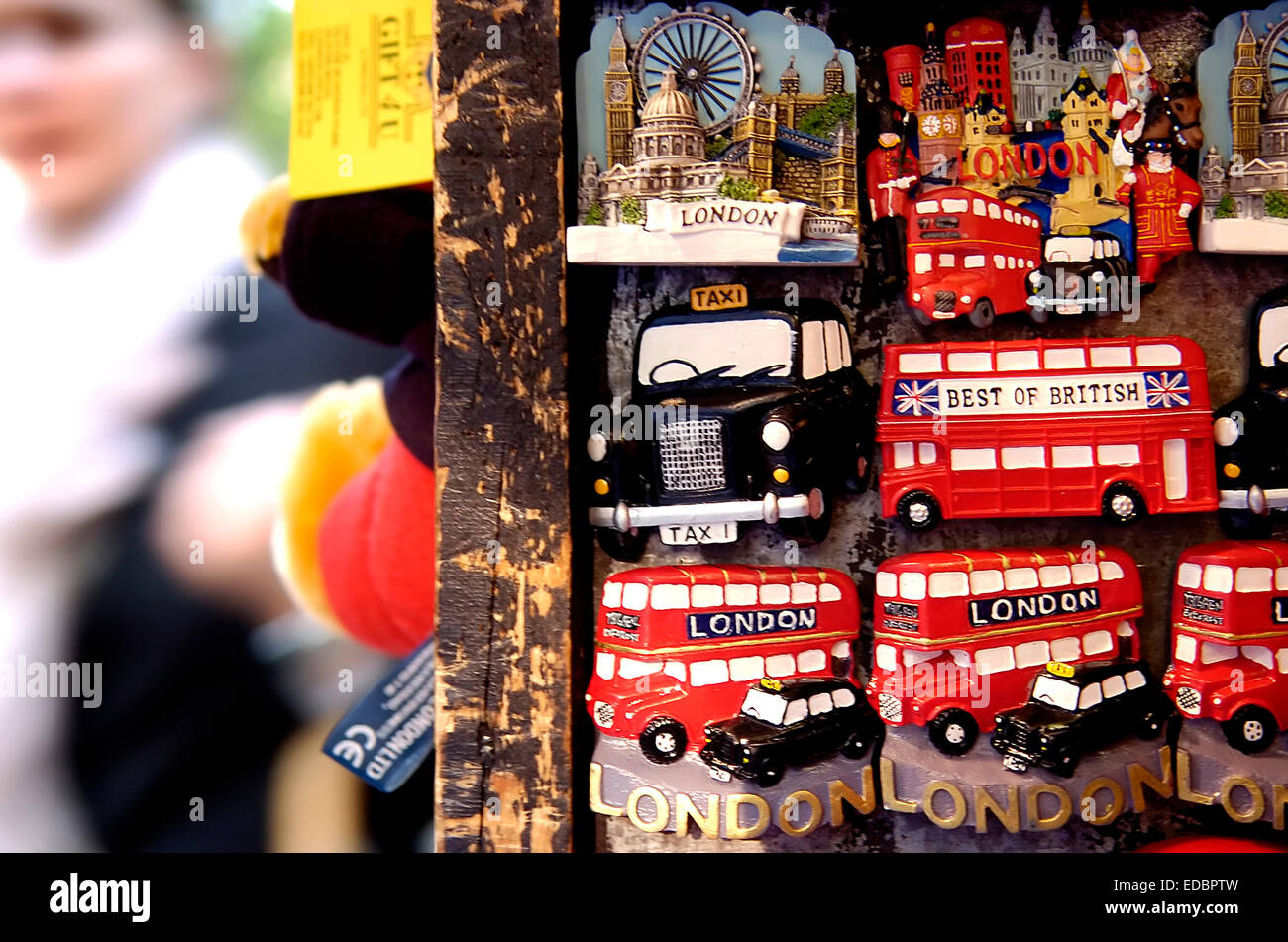 A shop with souvenirs on Oxford Street Stock Photo