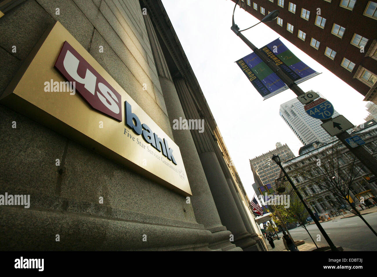 St. Louis, MO,  A Branch of the US Bank Stock Photo