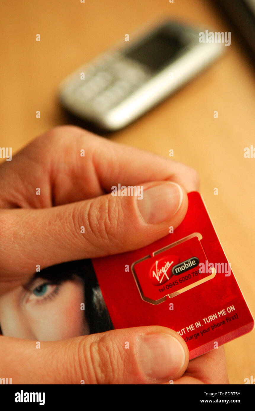 Virgin mobile phone and sim hi-res stock photography and images - Alamy