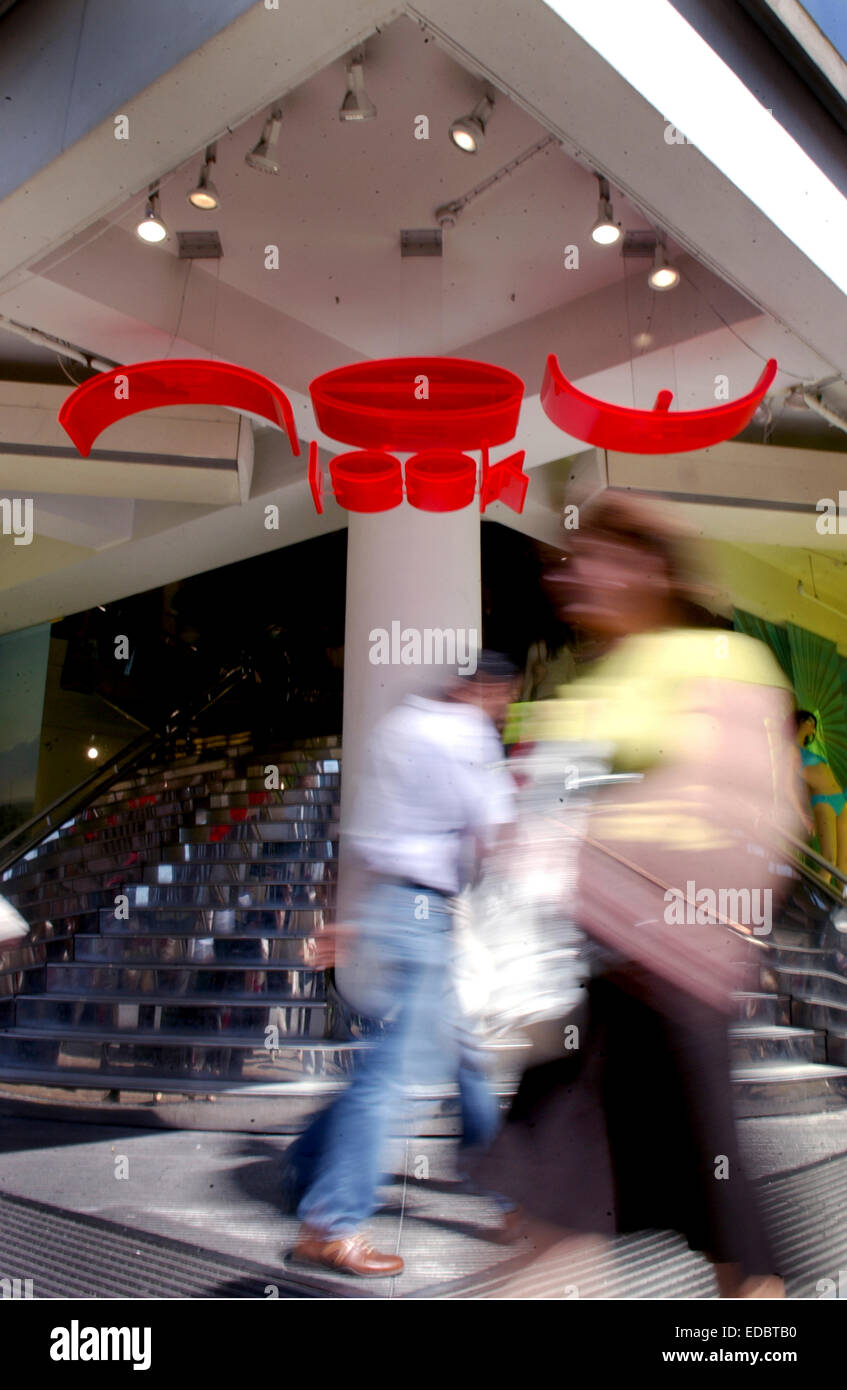 The main entrance to New Look's flagship store on Oxford Street, London. Stock Photo