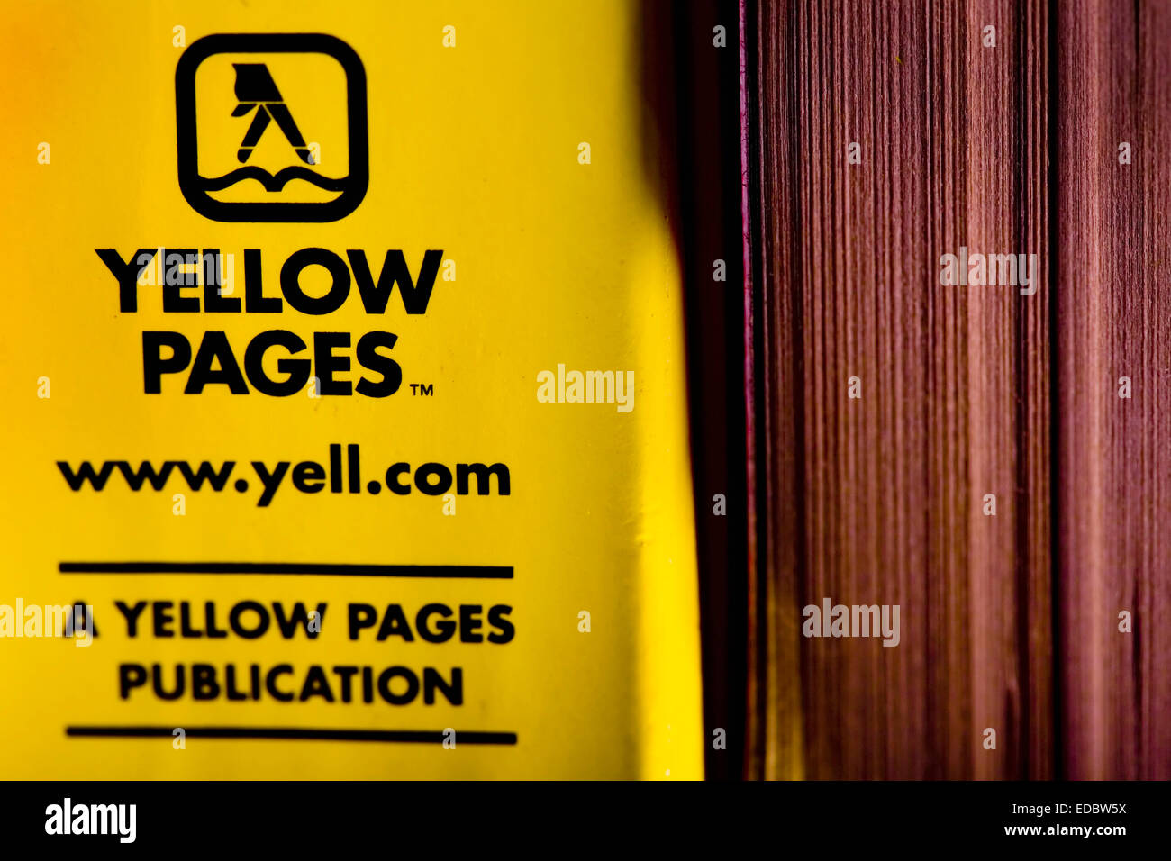 Yellow Pages books Stock Photo Alamy