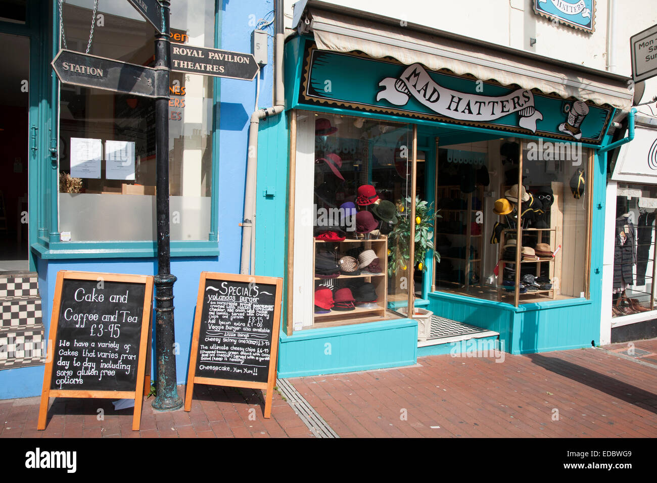 Mad Hatters Hat Shop, Brighton Stock Photo
