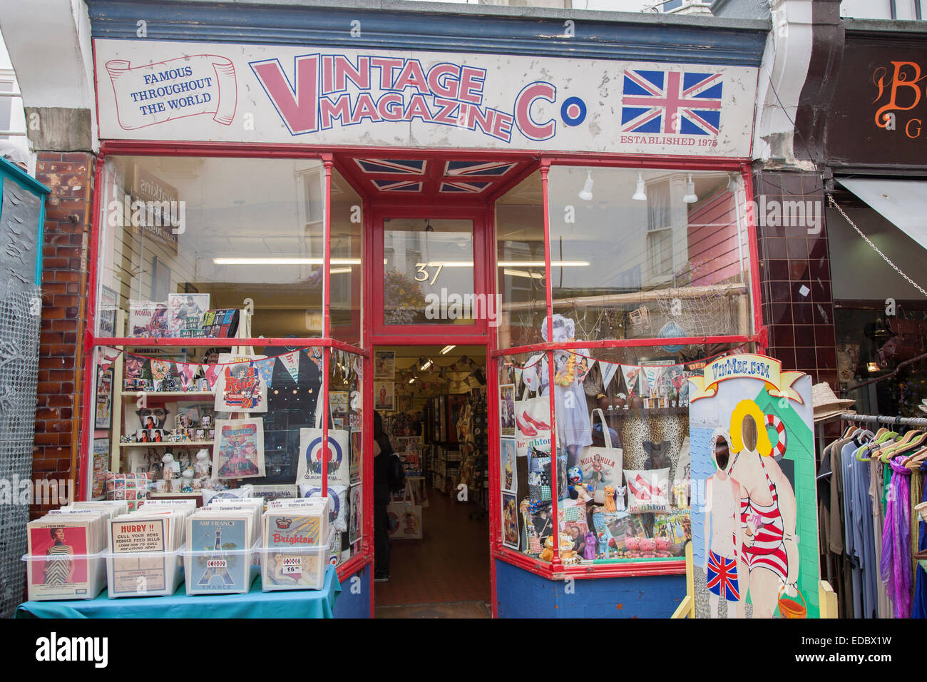 Vintage Magazine Shop, Kensington Gardens, Brighton Stock Photo Alamy