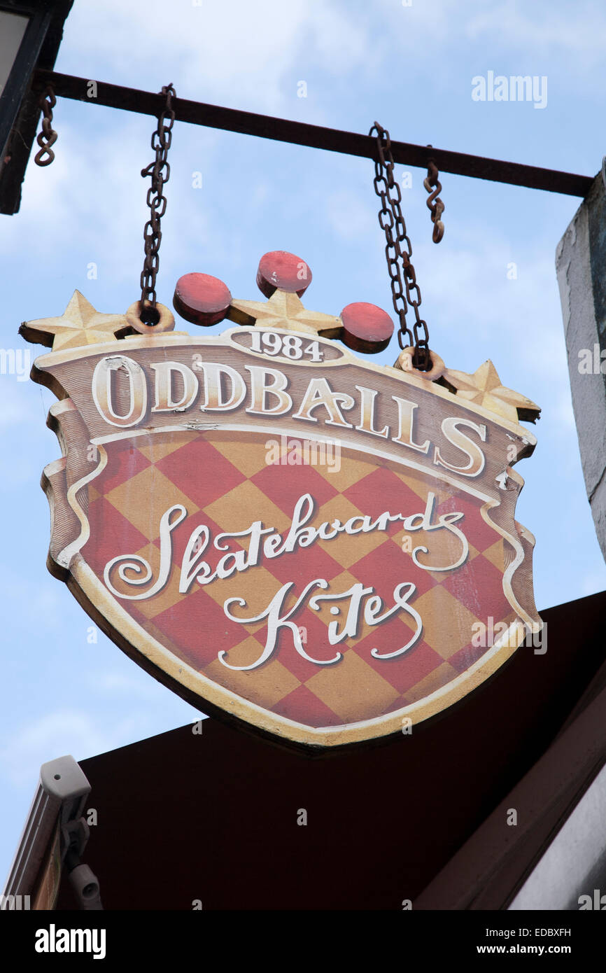 Oddballs Shop Sign, Kensington Gardens, Brighton Stock Photo Alamy