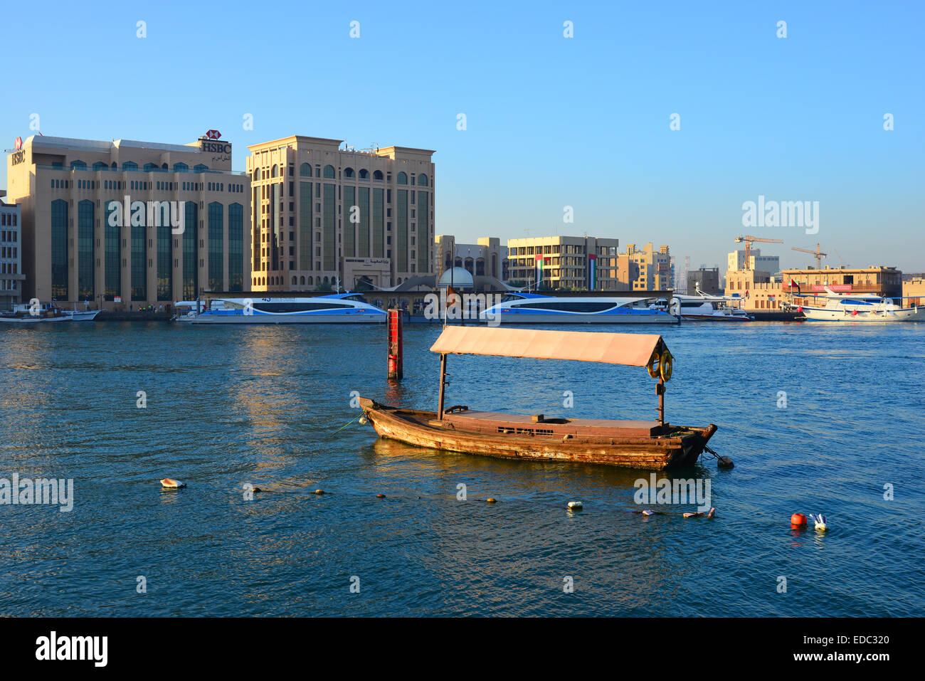 Dubai Creek Dec 2014 Stock Photo