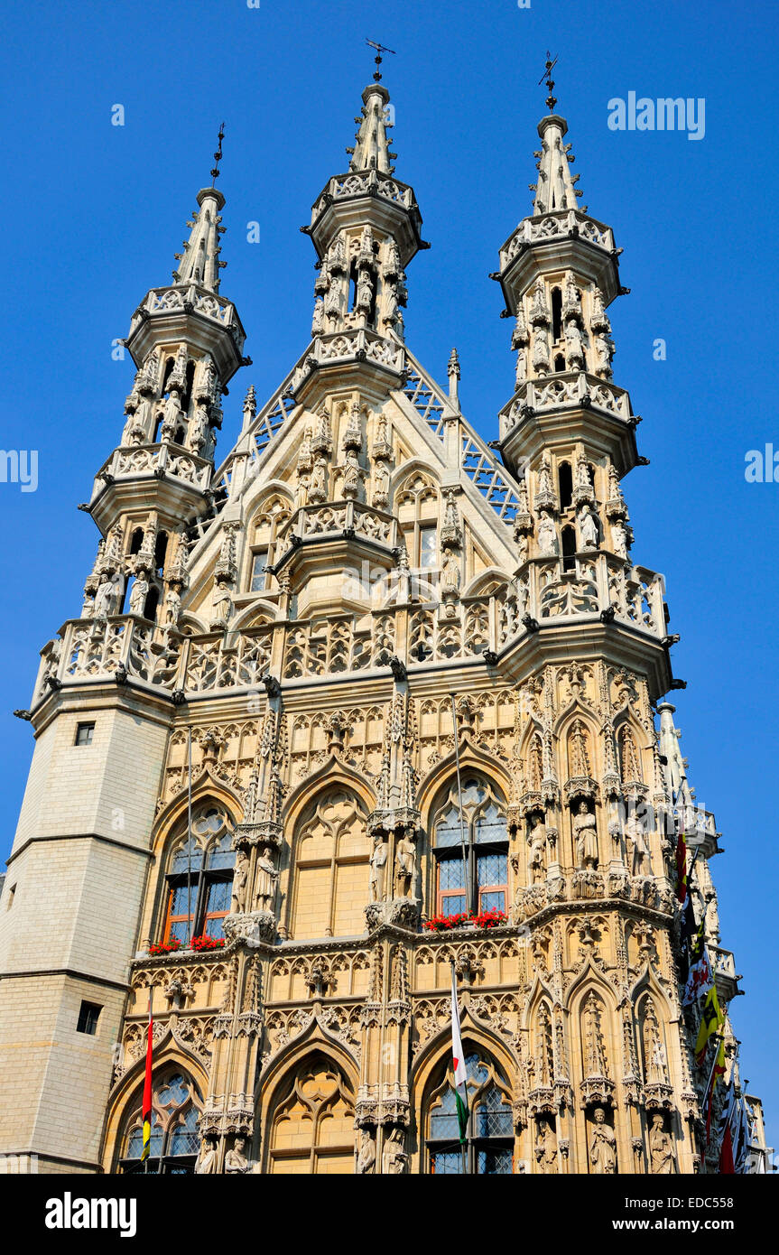 Leuven / Louvain, Belgium. Stadhuis / Town Hall (Gothic; 1448-63 ...