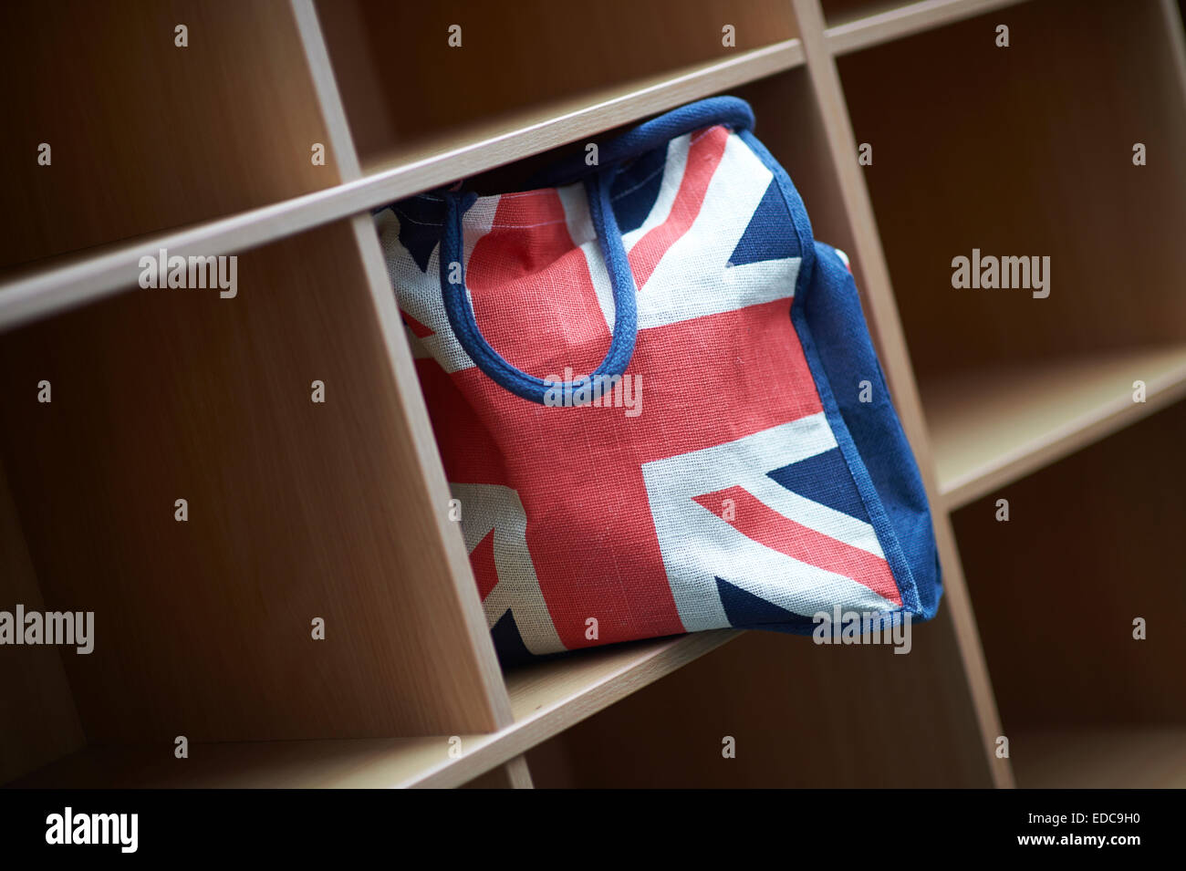 union jack school bag Stock Photo - Alamy