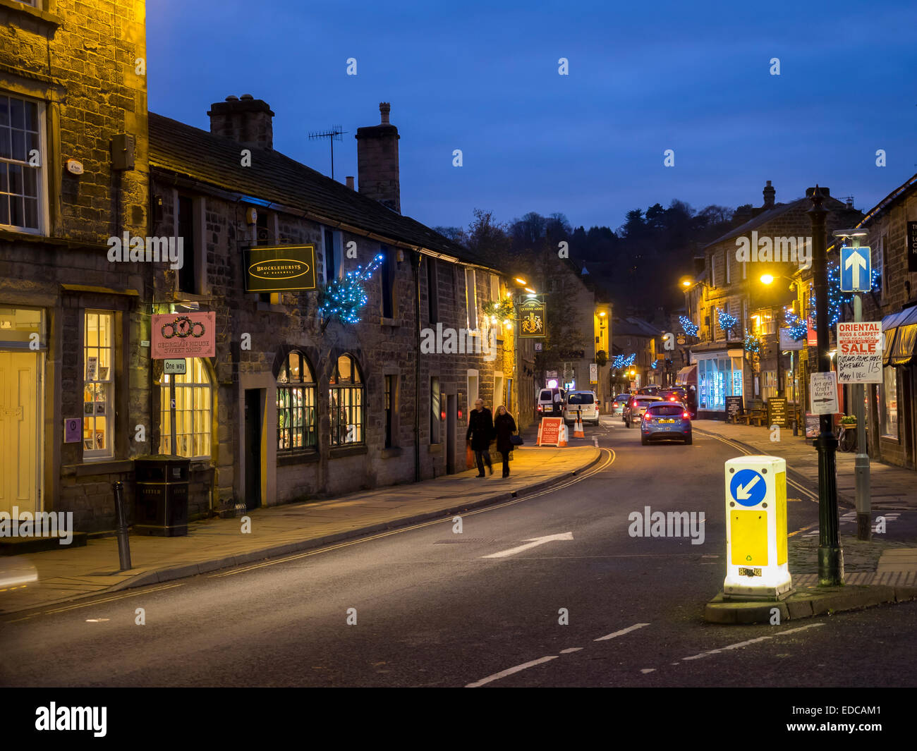 Bakewell town before Christmas in Derbyshire England Stock Photo Alamy