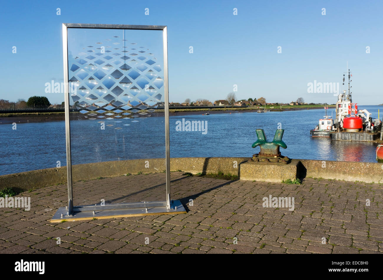 Archilense by Thibault Zambeaux is a part of the Art Cities & Landscape project in King's Lynn, Norfolk. Stock Photo
