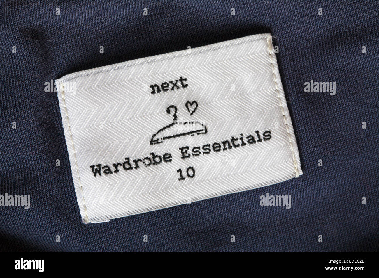 Next Wardrobe Essentials Label In Size 10 T Shirt Stock Photo