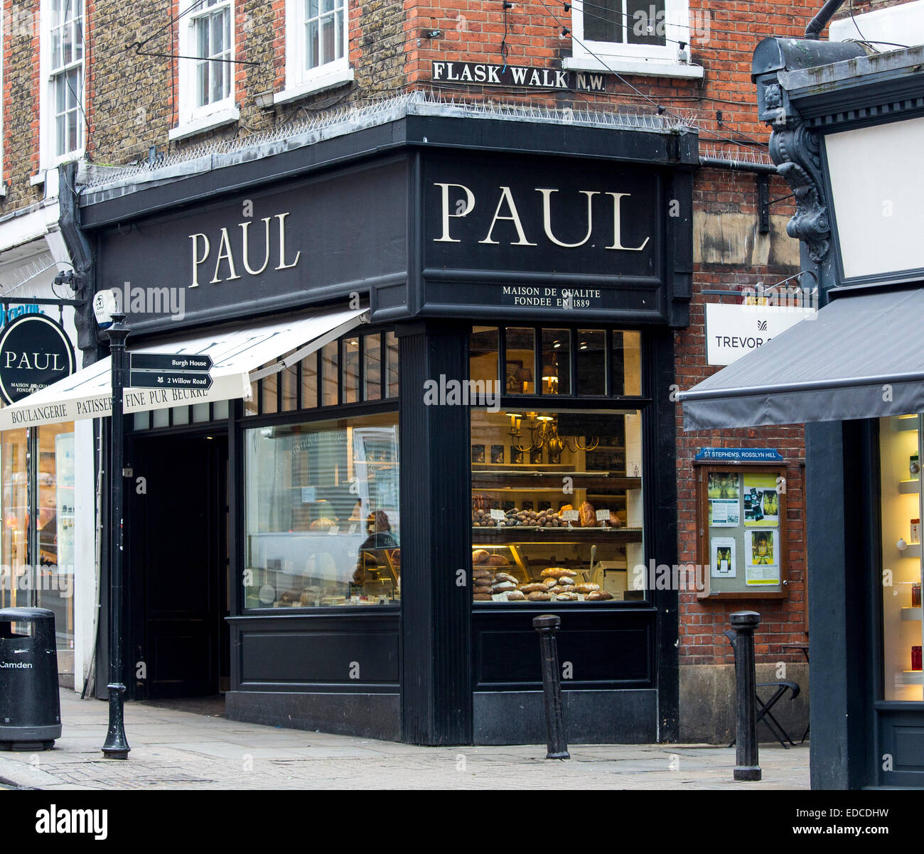 Hampstead Paul bakers bakery flash walk shop bread Stock Photo Alamy