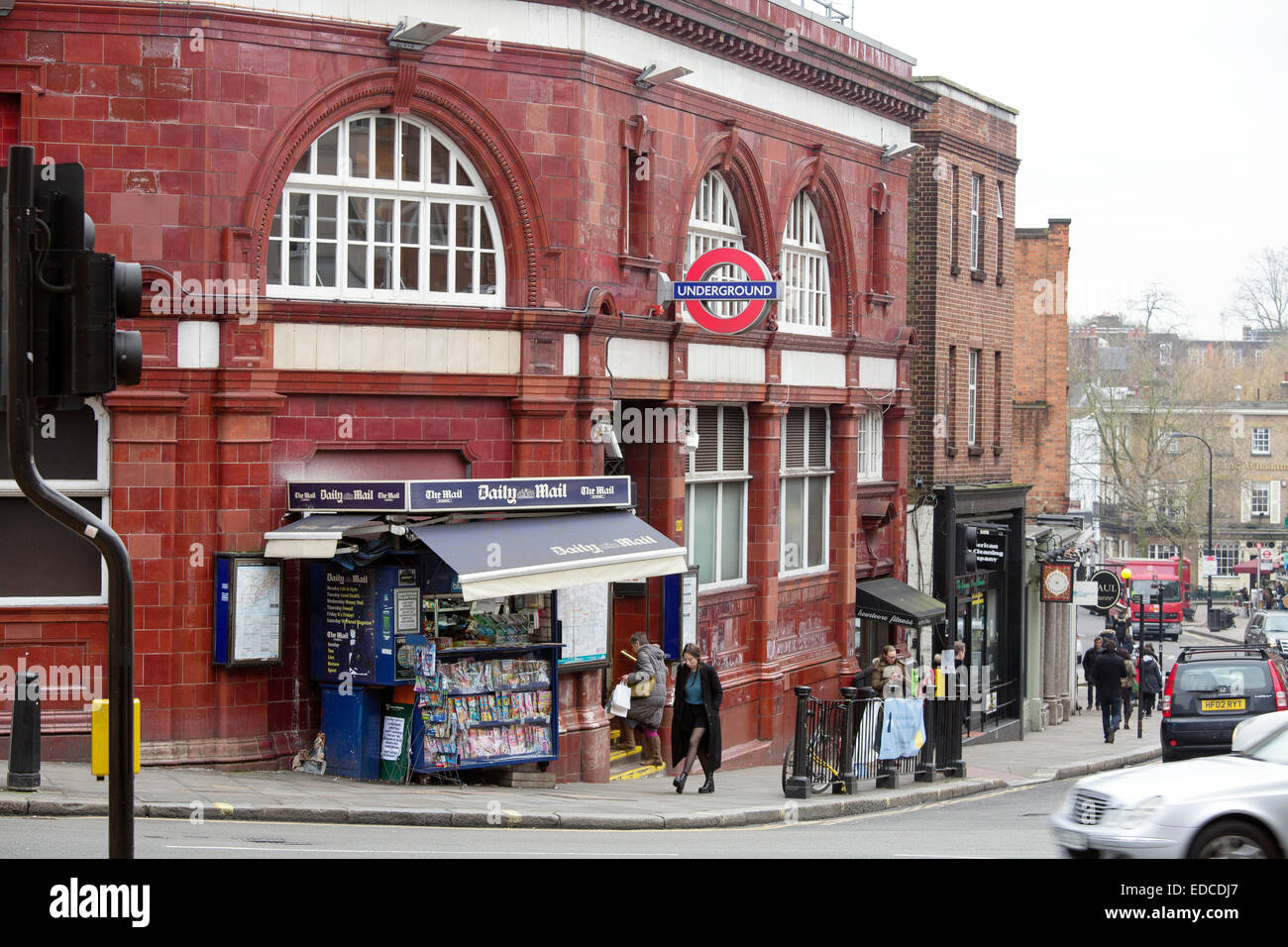 Hampstead High Street Tube Station Underground Stock Photo - Alamy