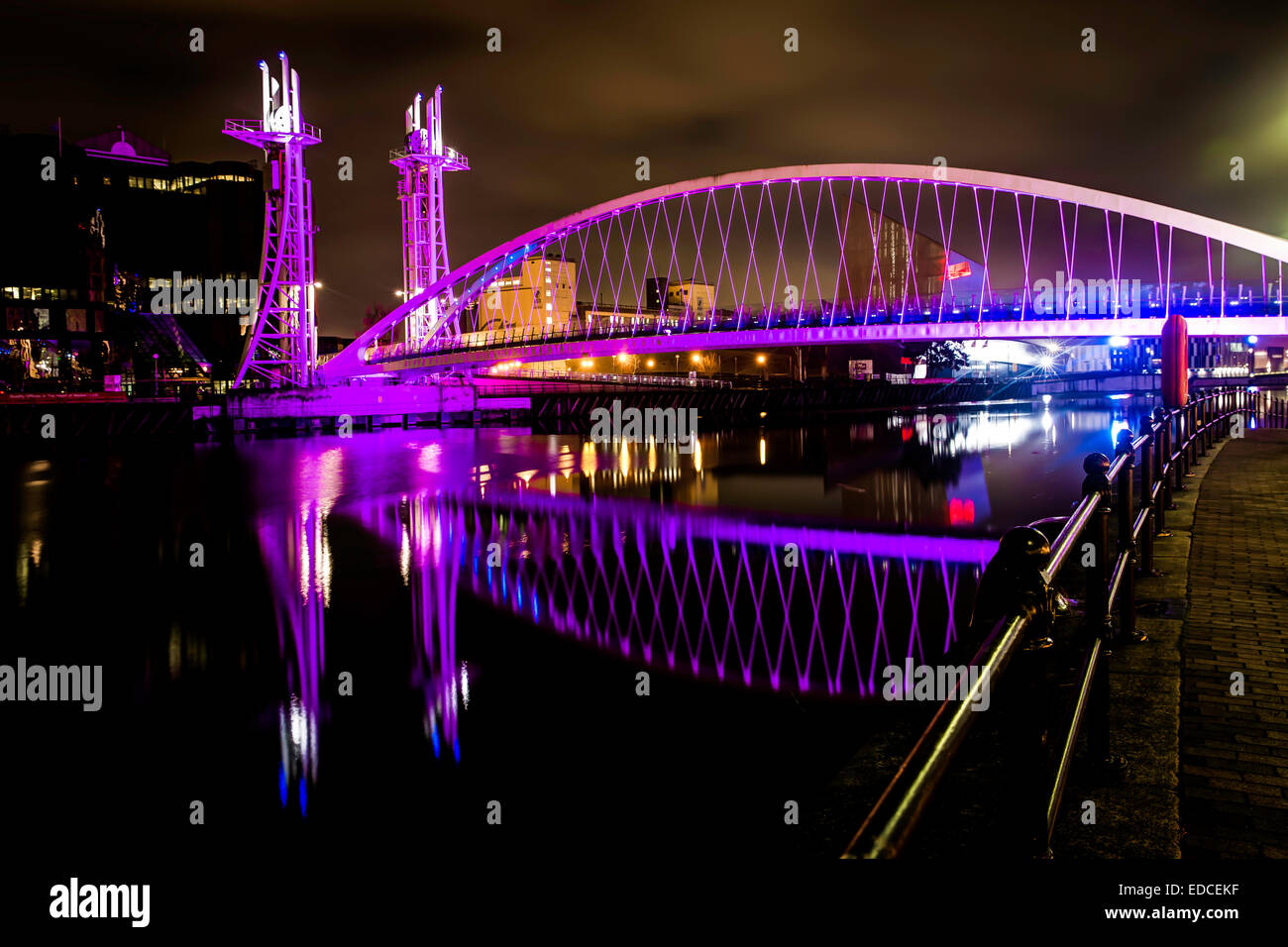 Bridge At The Quays Stock Photo Alamy