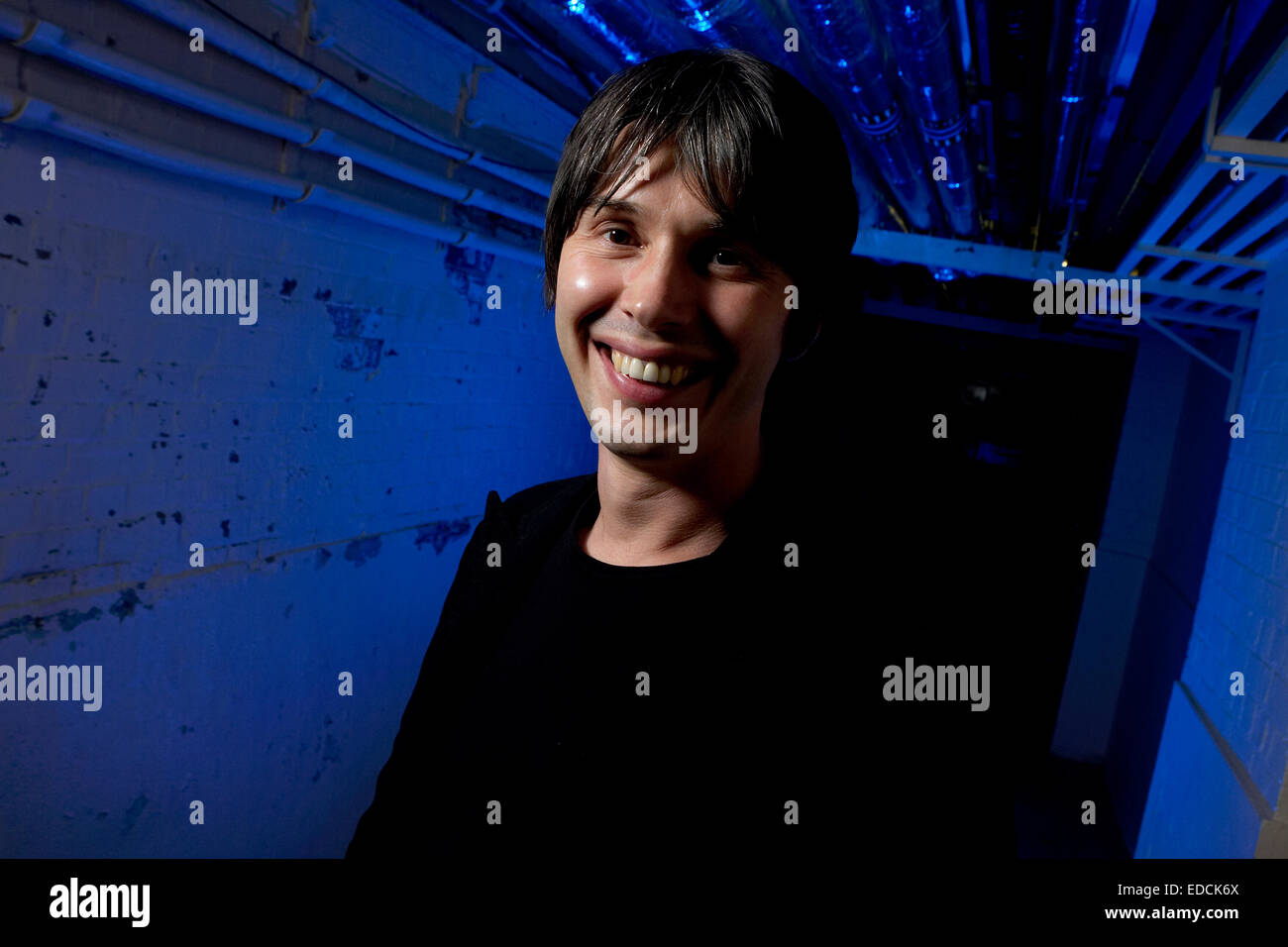 Prof. Brian Cox OBE particle physicist, TV science presenter, ex member of band D:ream pictured at University of Birmingham. Stock Photo