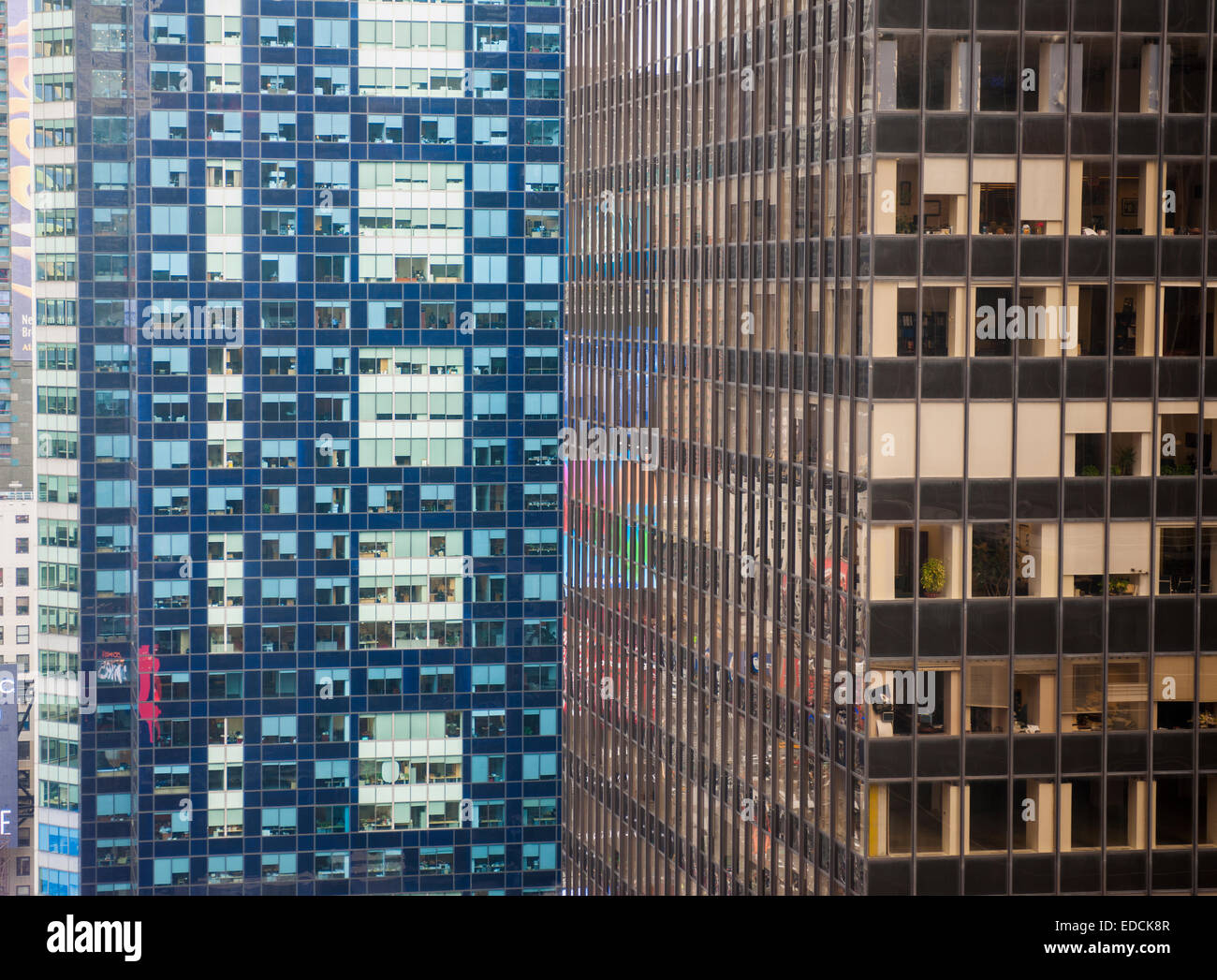 Office buildings in Times Square in New York on Tuesday, December 30
