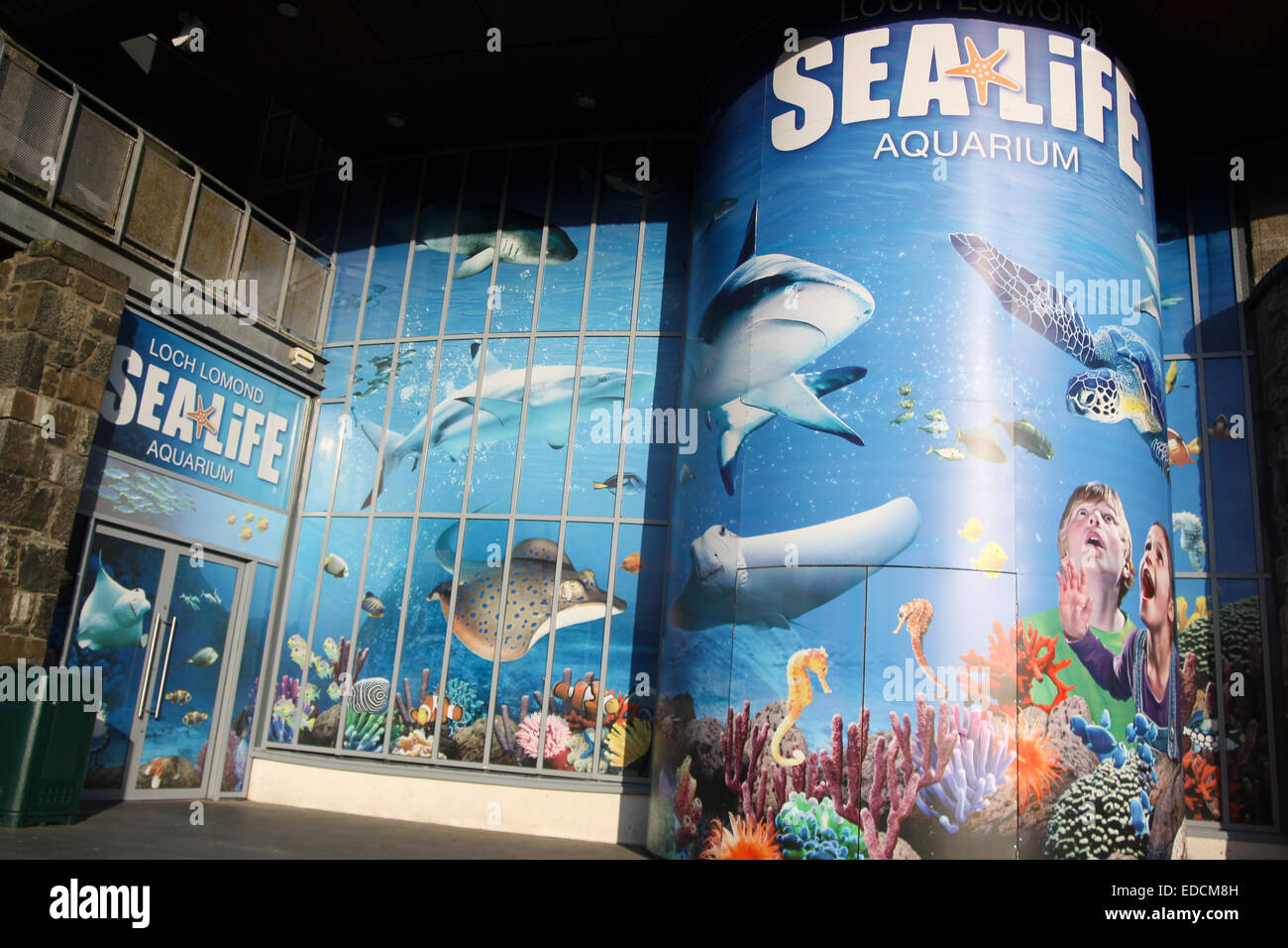 Sea life visitor centre Lomond Shores Balloch Stock Photo Alamy