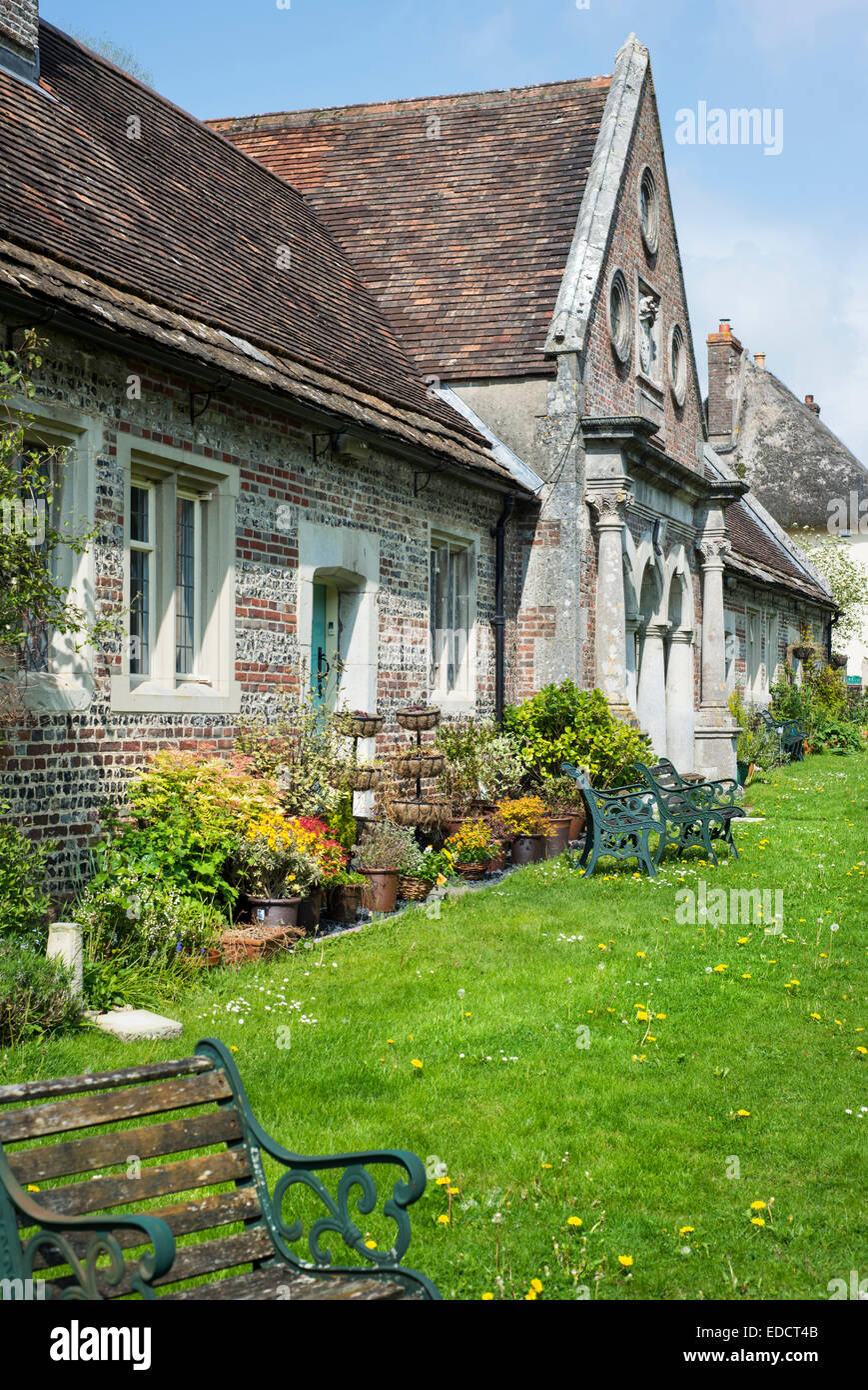 House in the village of Milton Abbas, Dorset, England, UK Stock Photo