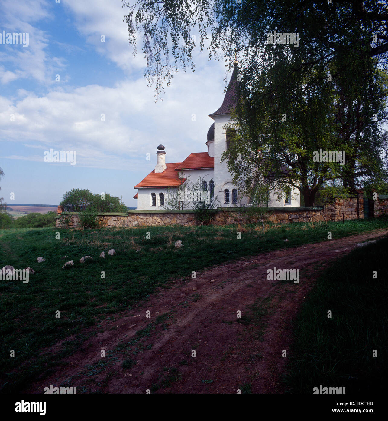 Holy Trinity Church in Byokhovo Stock Photo