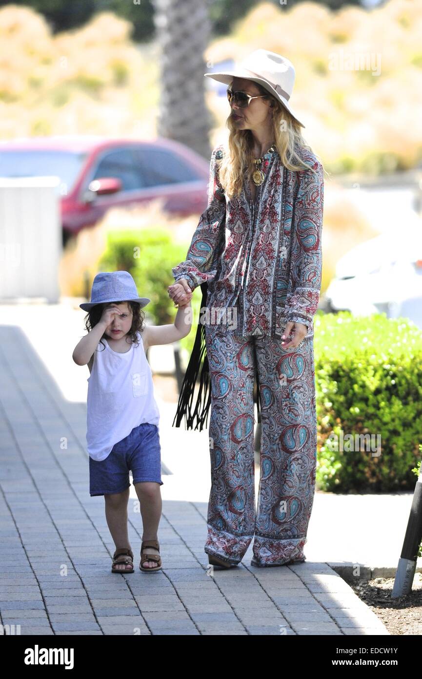 Rachel Zoe and son Skyler out together for lunch in Malibu Featuring