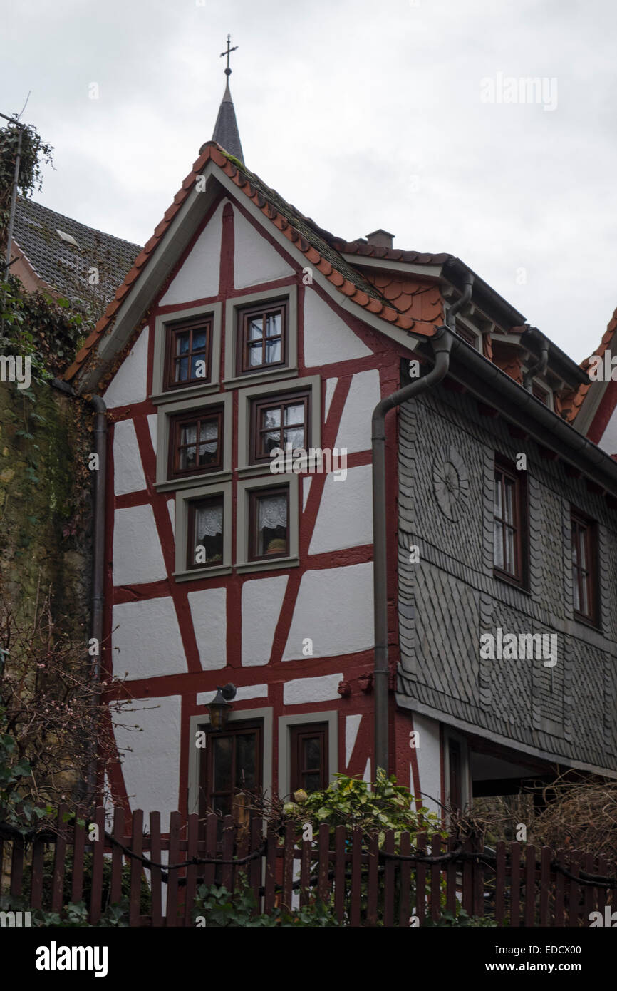 Halftimbered house in Heppenheim, Germany Stock Photo Alamy