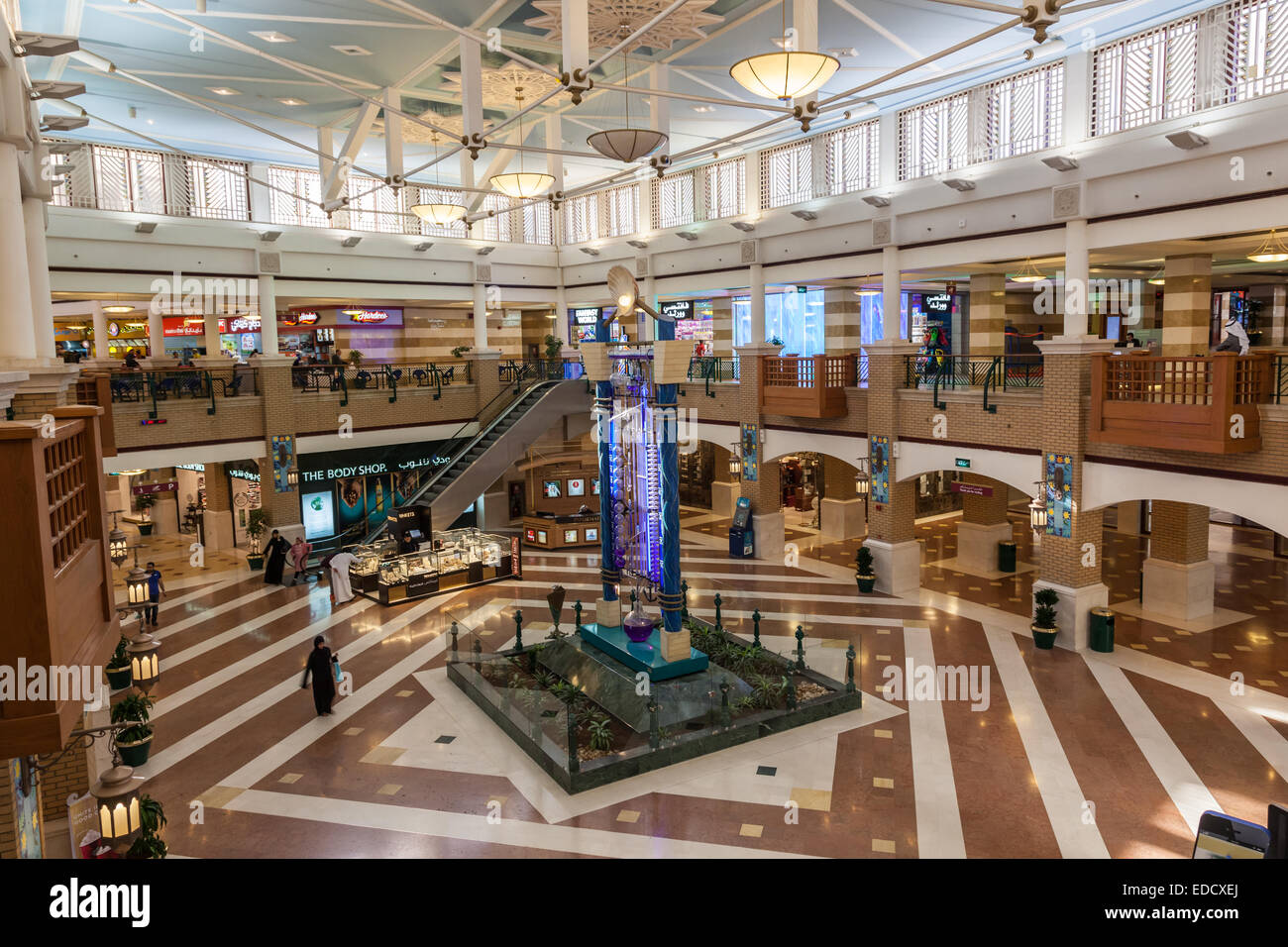 Interior of the Souq Sharq shopping mall in Kuwait. Stock Photo