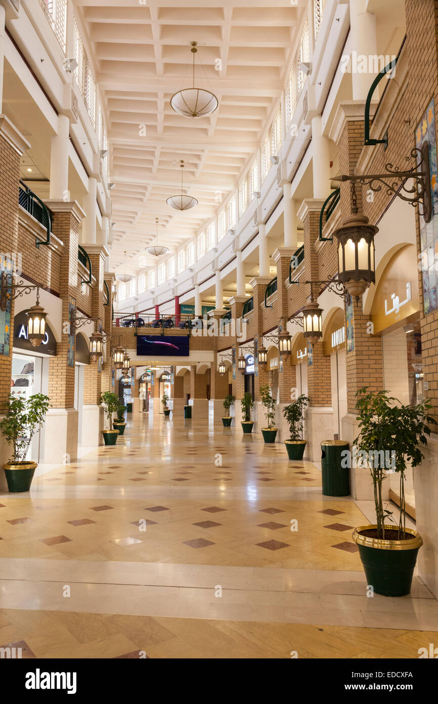 Interior of the Souq Sharq shopping mall in Kuwait. Stock Photo