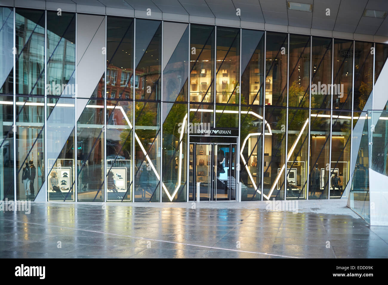 Emporio Armani store in Spinningfiled Manchester UK Stock Photo