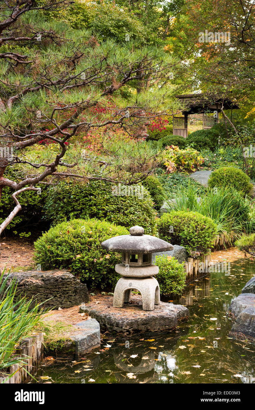 Japanese Garden At The Minnesota Landscape Arboretum Stock Photo