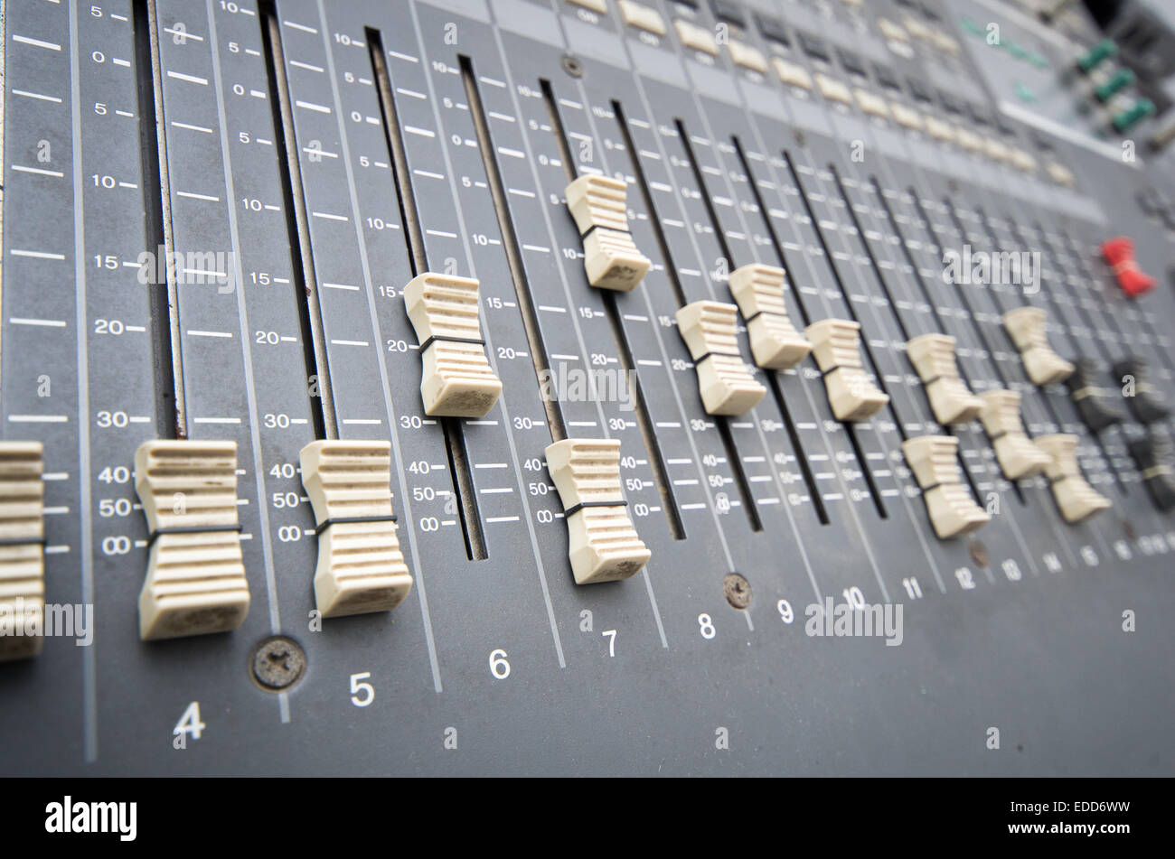 Professional studio mixing console Stock Photo Alamy