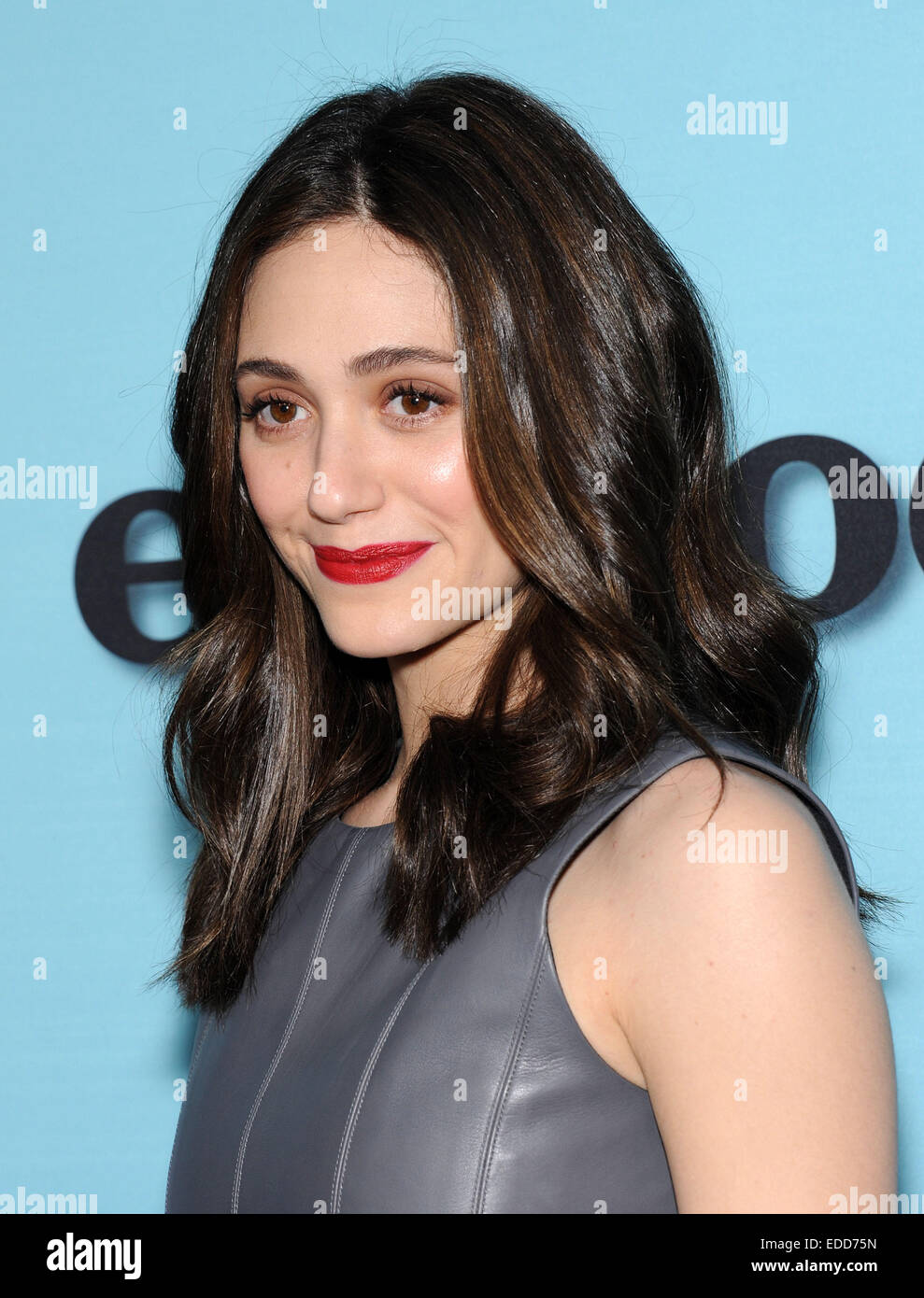West Hollywood, California, USA. 5th Jan, 2015. Emmy Rossum arrives for the Showtime celebrates all-new seasons of Shameless, House of Lies and Episodes at Cecconi's. Credit:  Lisa O'Connor/ZUMA Wire/Alamy Live News Stock Photo
