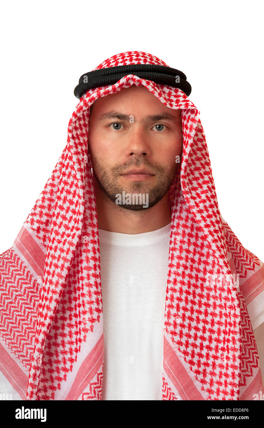 Man in Arabic headdress Stock Photo Alamy