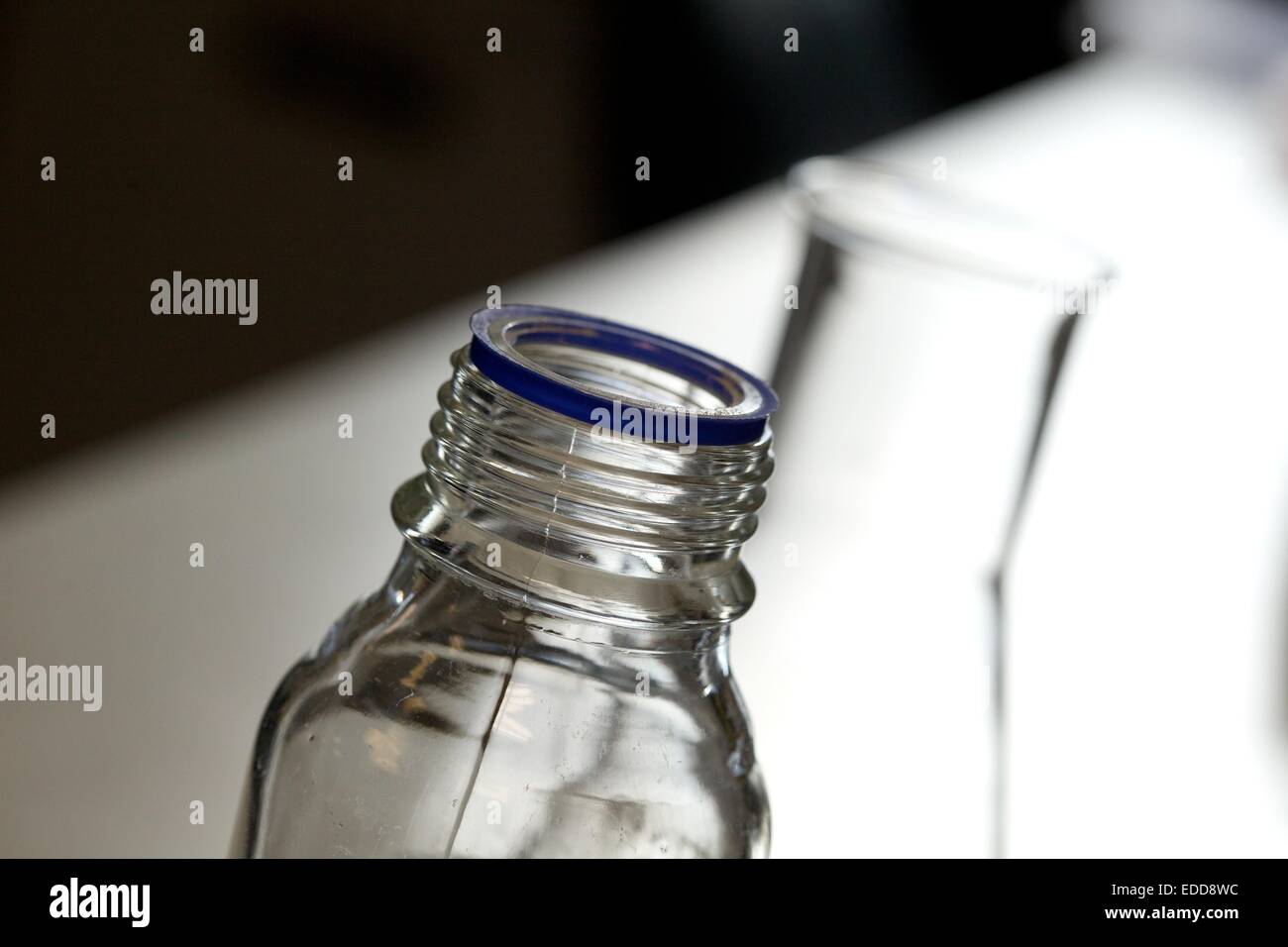 glass containers in laboratory Stock Photo Alamy