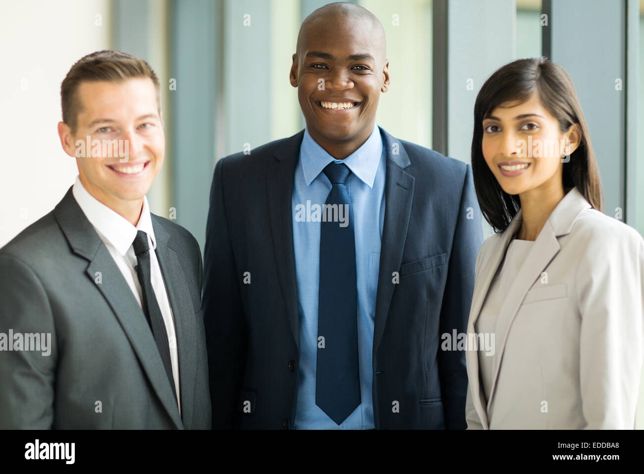 group of professional multicultural business executives in office Stock Photo