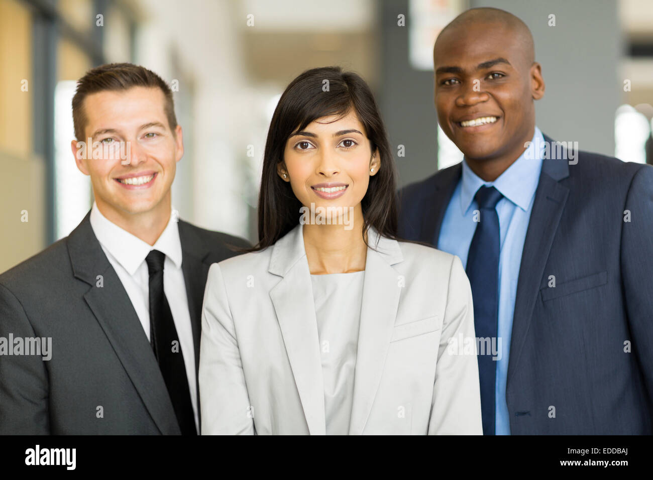 portrait of multicultural business executive in office Stock Photo