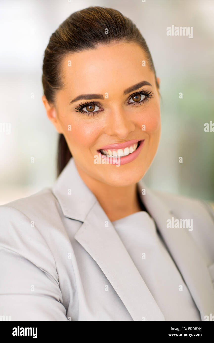 beautiful young business woman portrait Stock Photo - Alamy