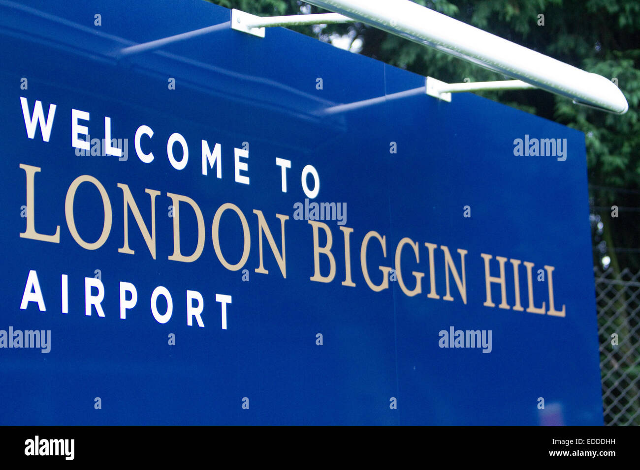 to London Biggin Hill Airport sign Stock Photo Alamy