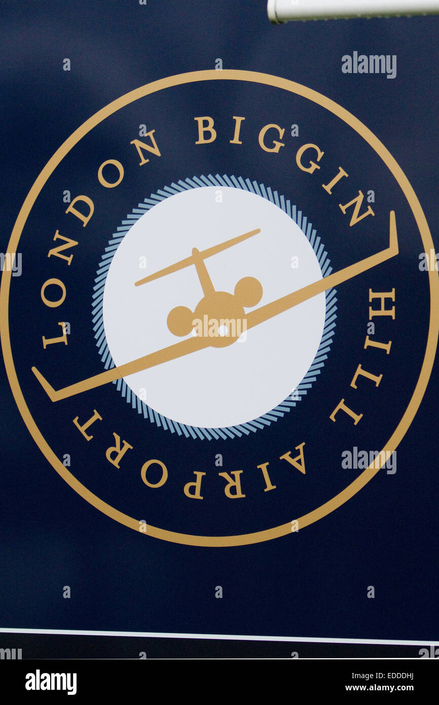 The London Biggin Hill Airport sign Stock Photo Alamy