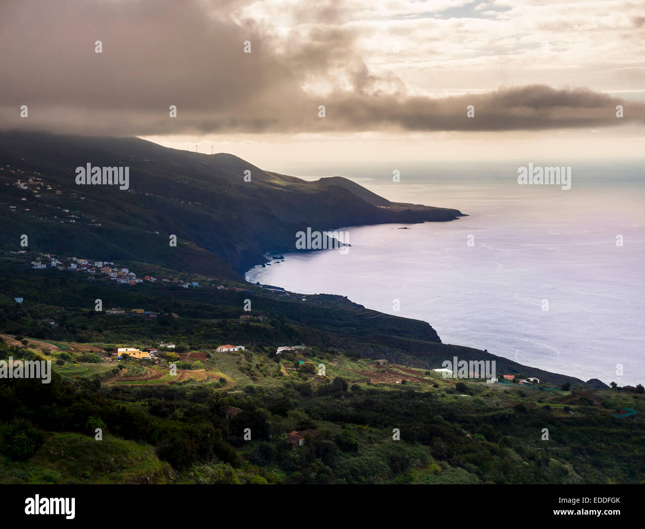 Spain, Canary Islands, la Palma, coast at Barlovento Stock Photo