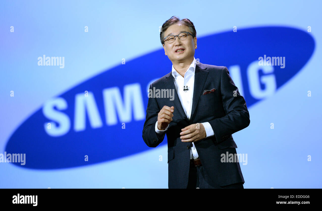 Las Vegas, USA. 05th Jan, 2015. President and CEO of Samsung