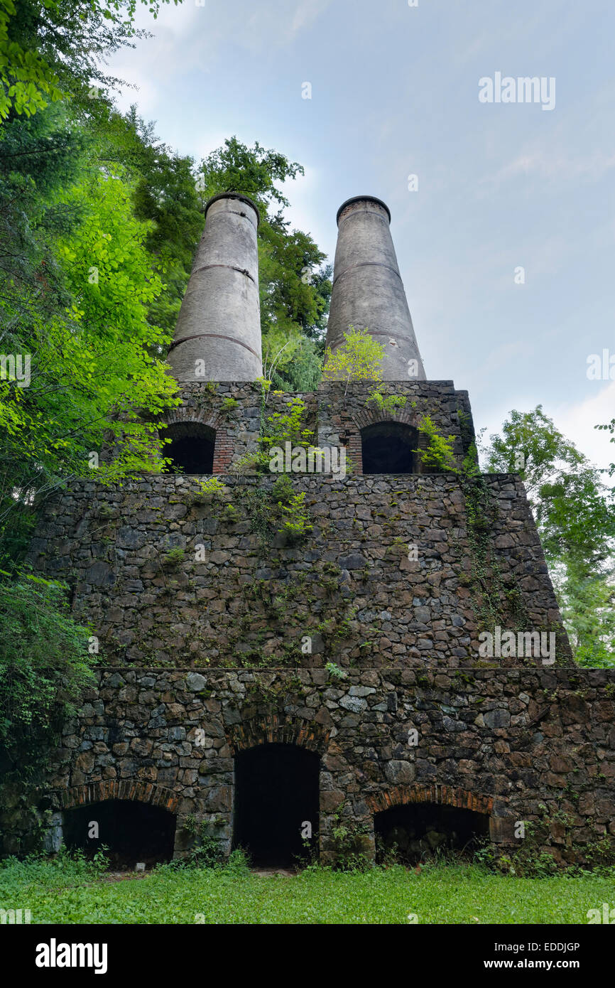 Germany, Bavaria, Upper Bavaria, Chiemgau, Gemeinde Bad Feilnbach, former Cement Works Litzldorf Stock Photo