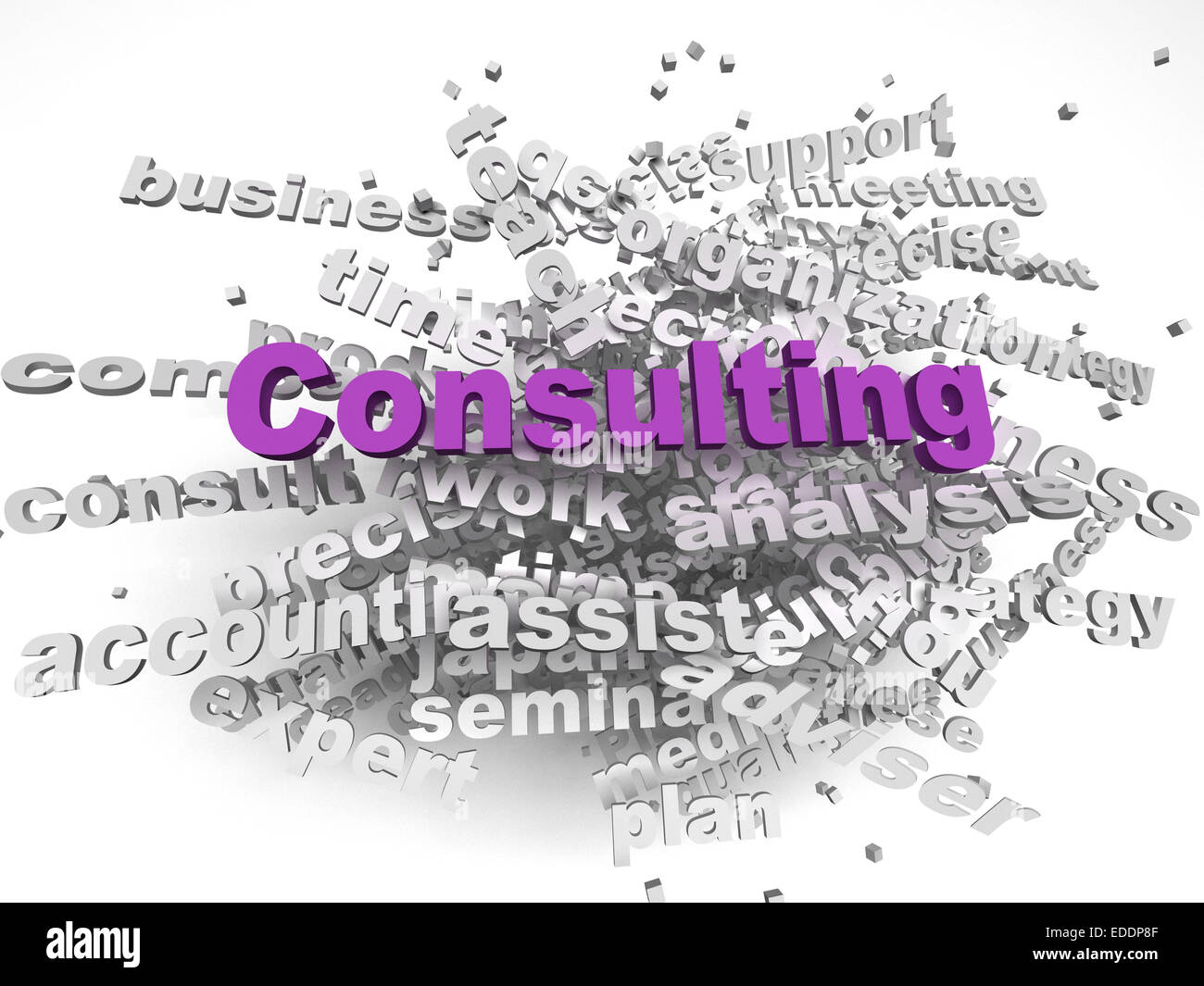 3d image Consulting issues concept word cloud background Stock Photo ...
